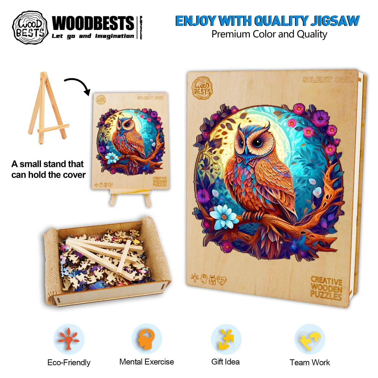 Silent Owl Wooden Jigsaw Puzzle