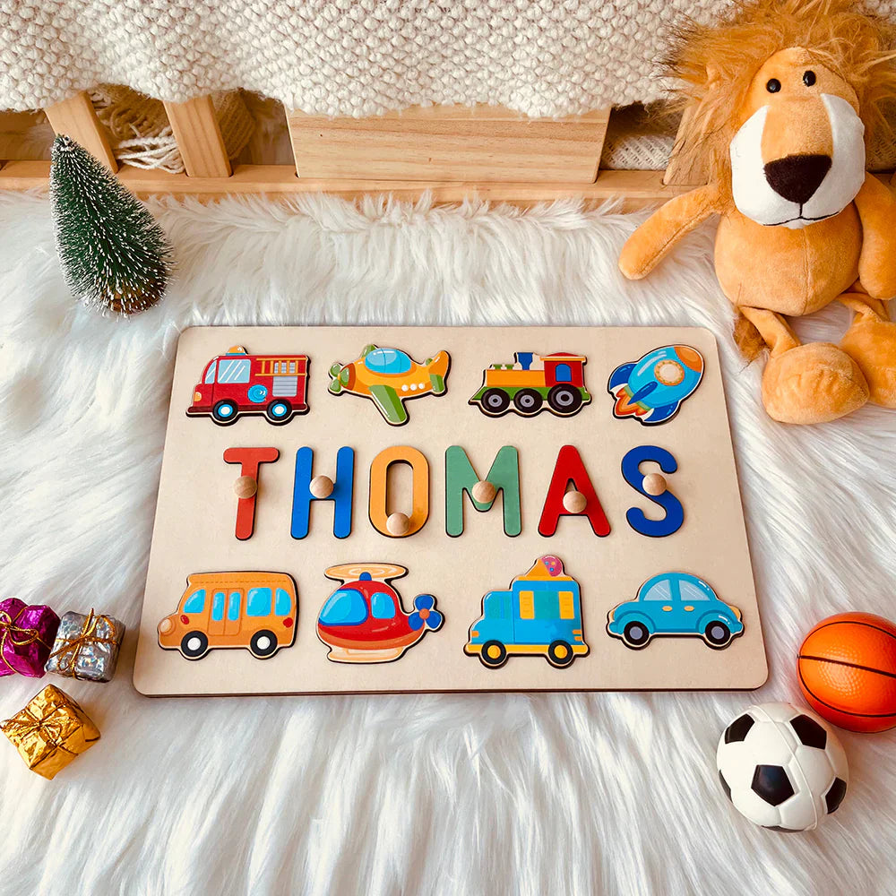 Personalized Wooden Baby Name Puzzle Gift