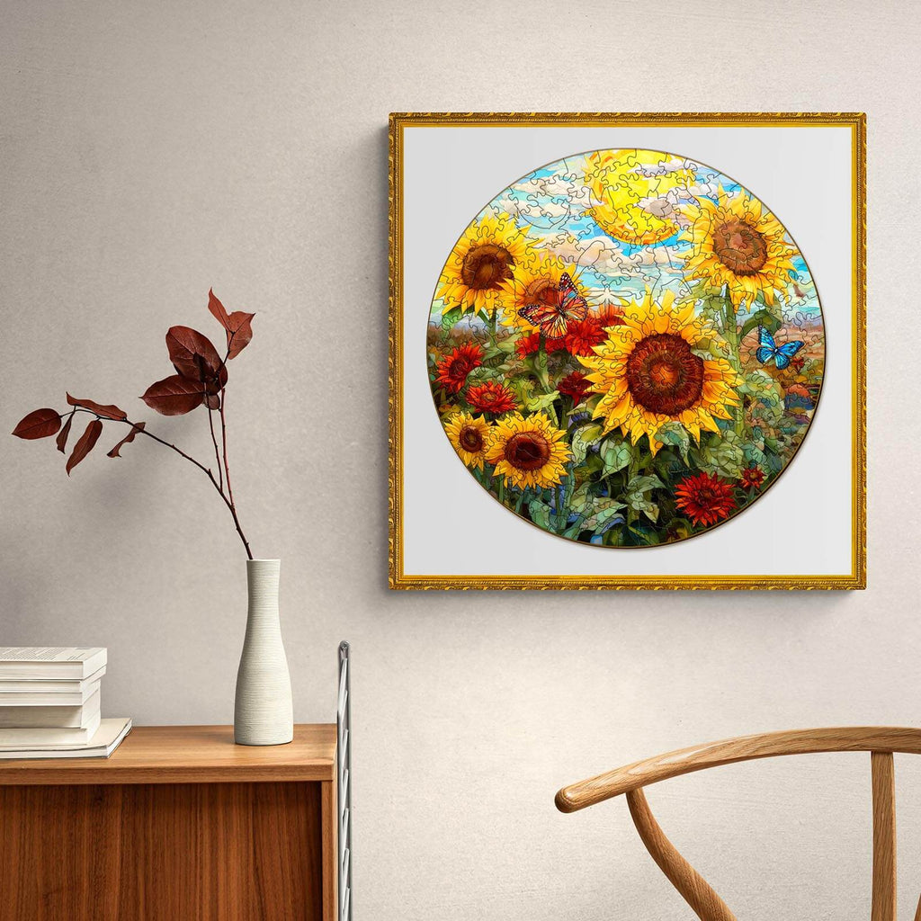 Sunflower Sonata Wooden Jigsaw Puzzle