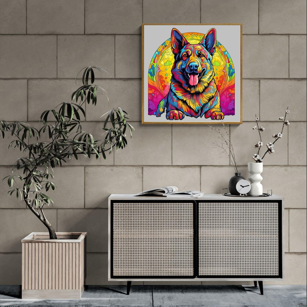 German Shepherd 3 Wooden Jigsaw Puzzle