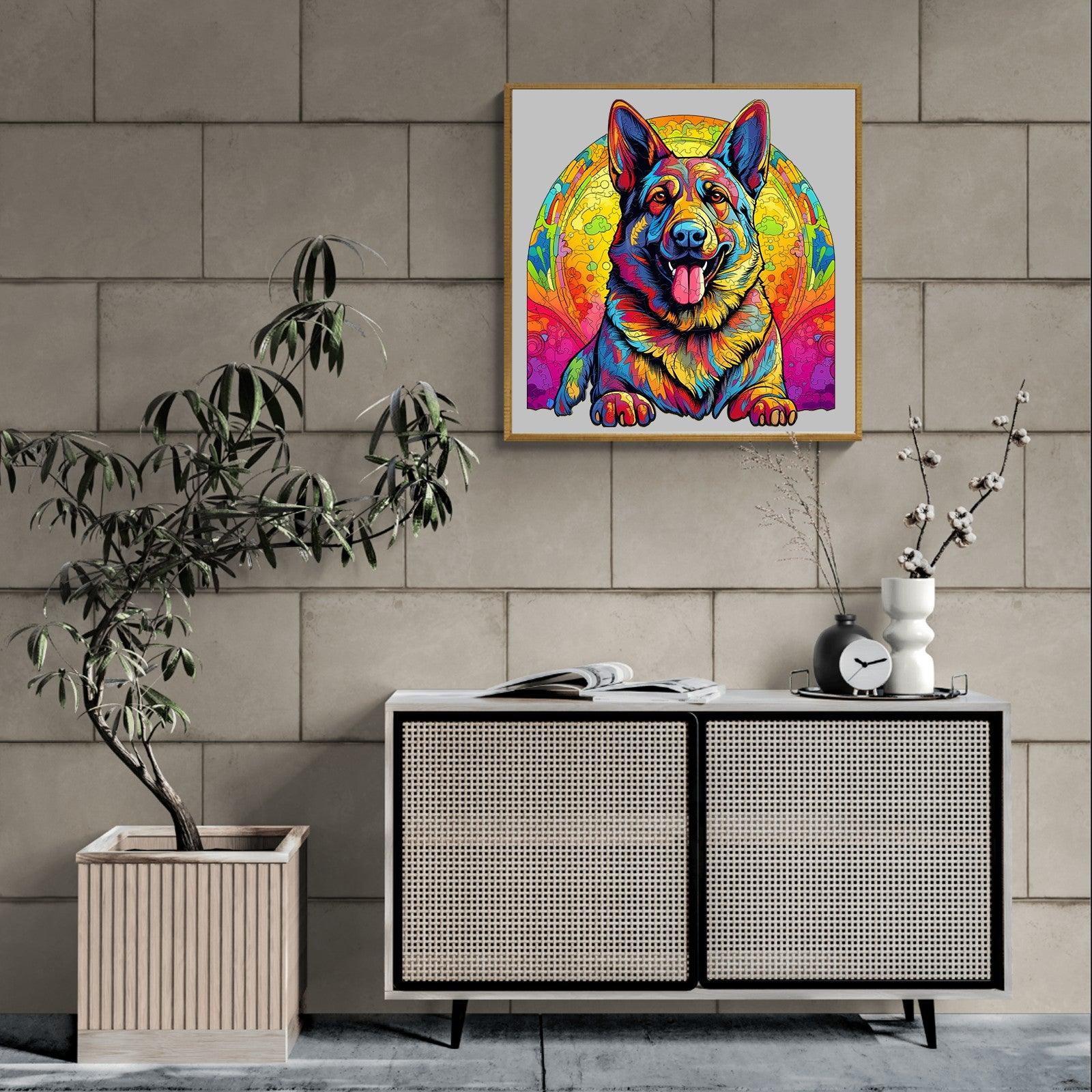 German Shepherd 3 Wooden Jigsaw Puzzle