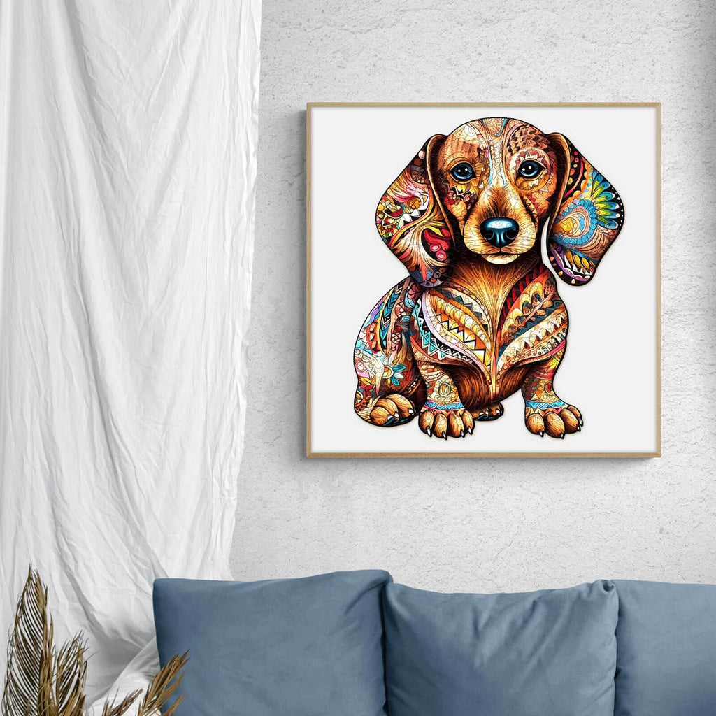Dachshund-3 Wooden Jigsaw Puzzle
