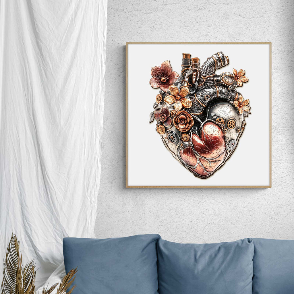 Mechanical Heart Wooden Jigsaw Puzzle