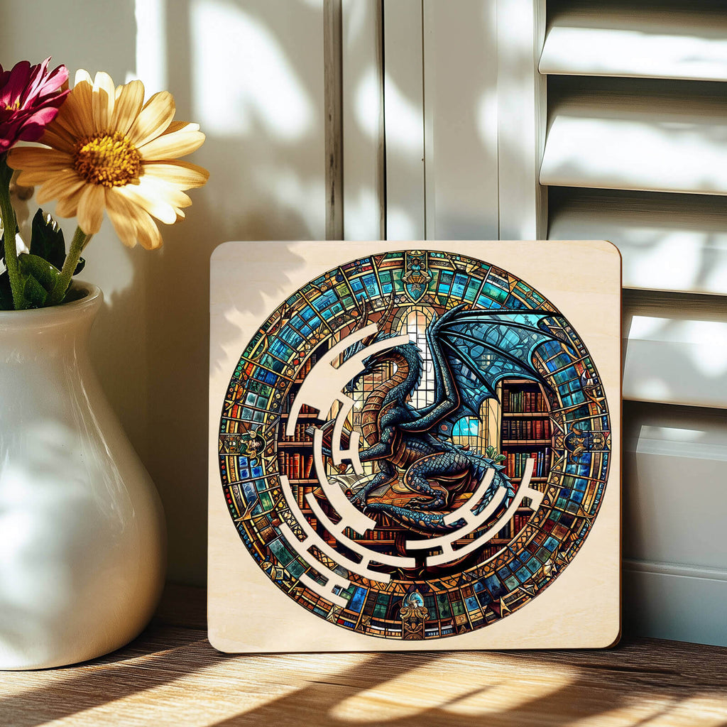 Maze Puzzles—Library Dragon