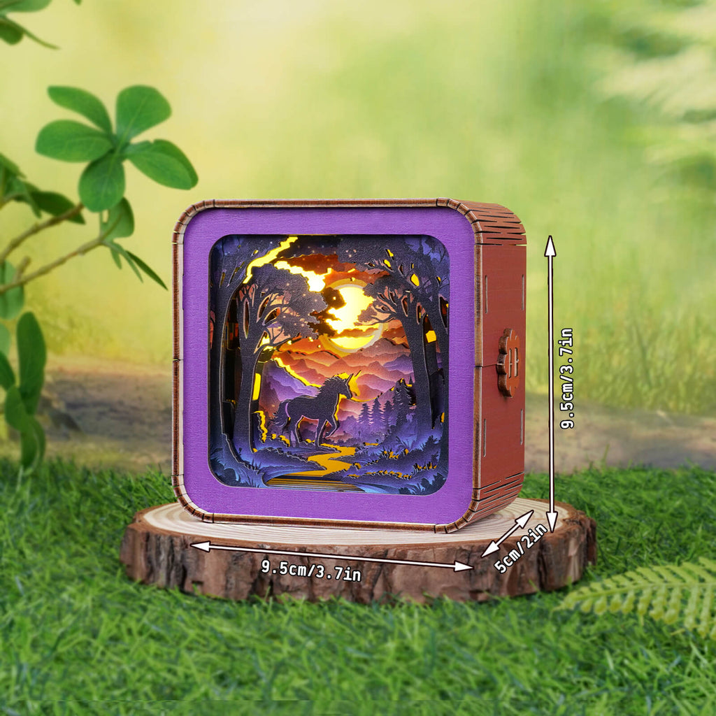 Forest Fantasy Unicorn Kit- 3D Wooden Puzzle Night Light