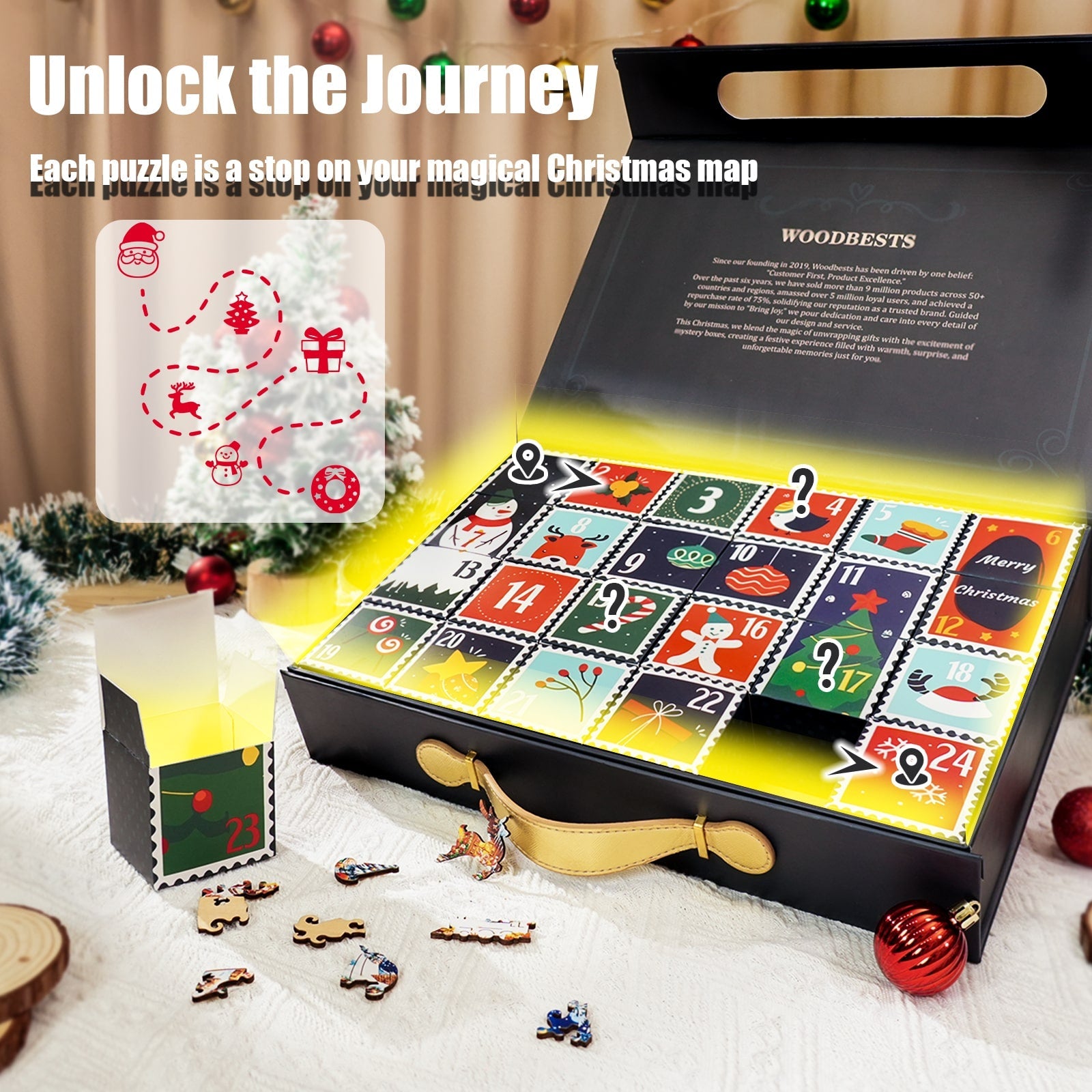 Christmas Special Gift Box Puzzle Set (24 Boxes)