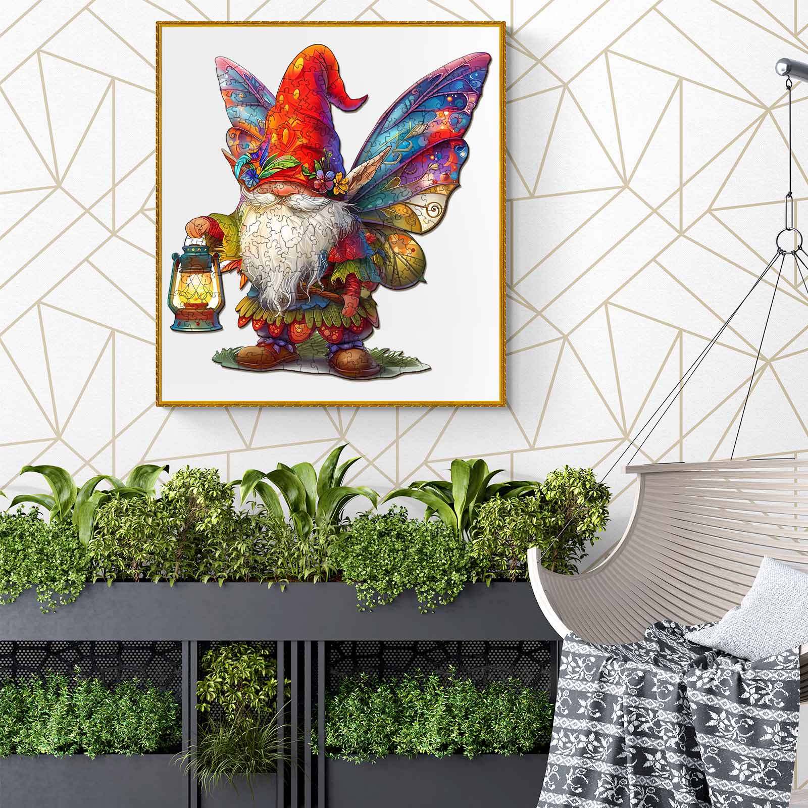 Christmas Gnome Wooden Jigsaw Puzzle