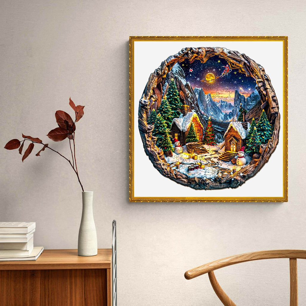 Christmas Eve Wooden Jigsaw Puzzle