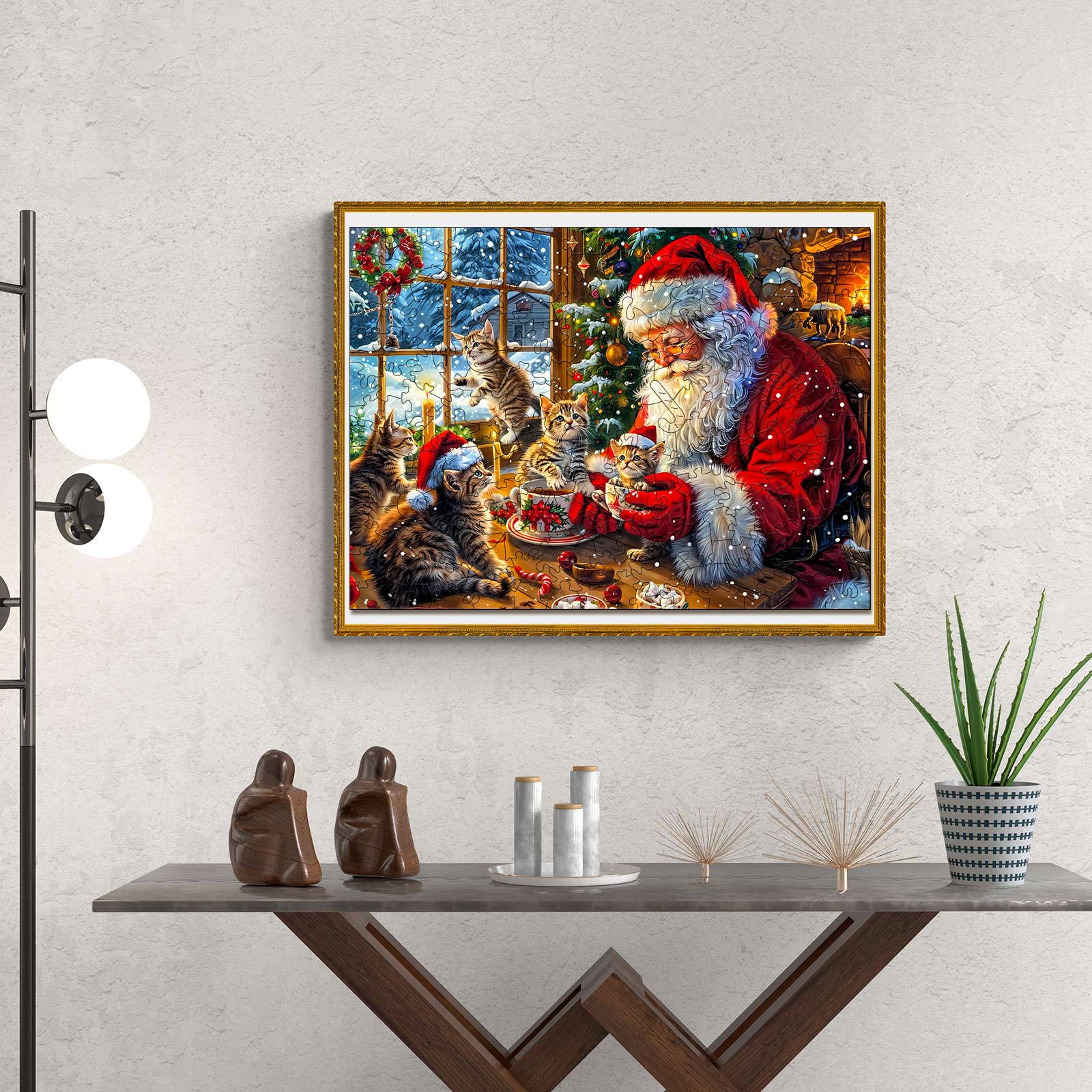 Warm Christmas-2 Wooden Jigsaw Puzzle