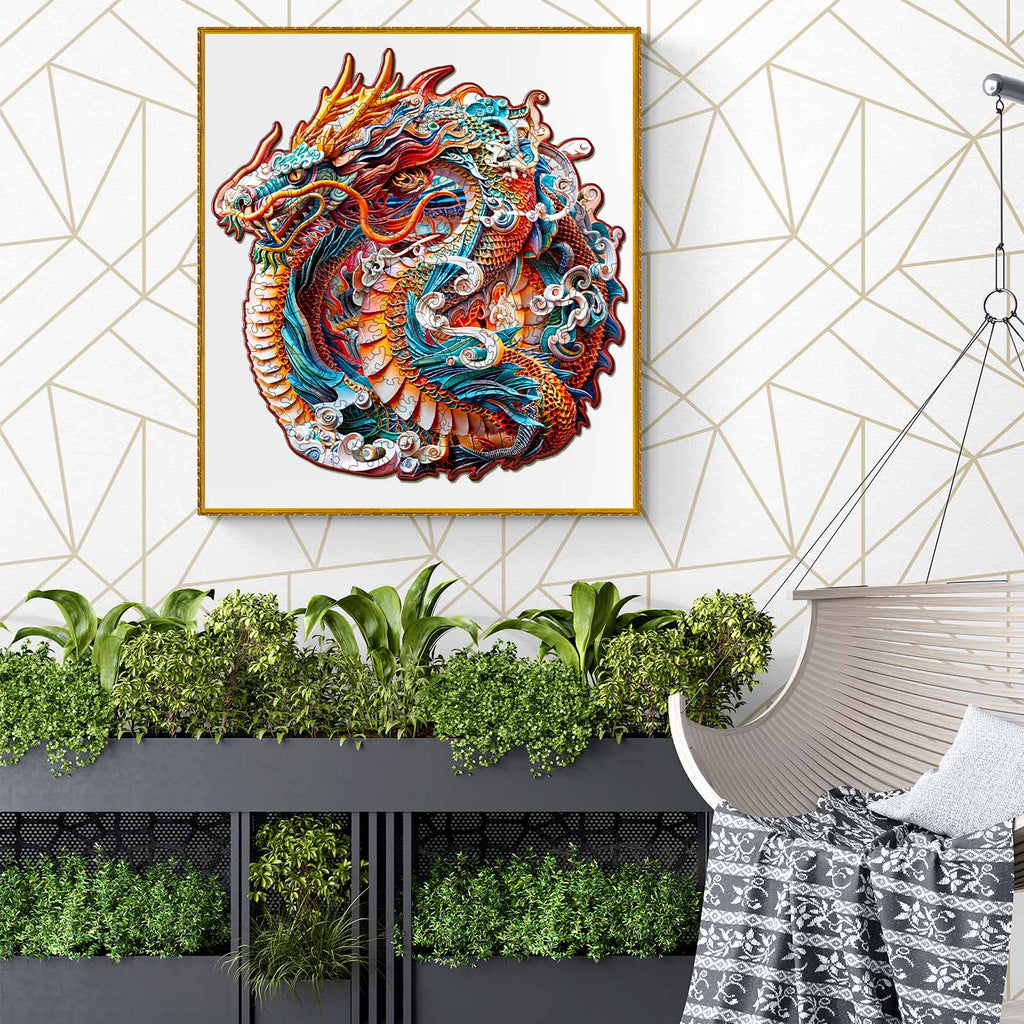 3D Chinese Dragon-2 Wooden Jigsaw Puzzle