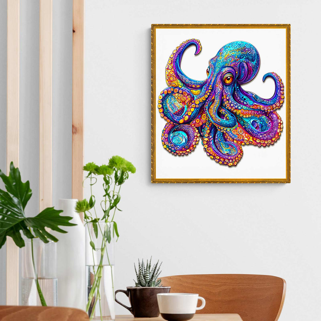 Colorful Octopus Wooden Jigsaw Puzzle