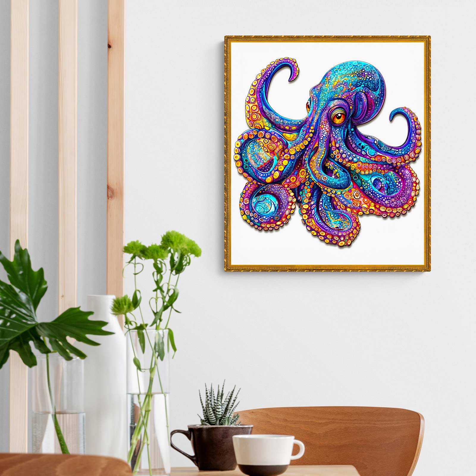 Colorful Octopus Wooden Jigsaw Puzzle