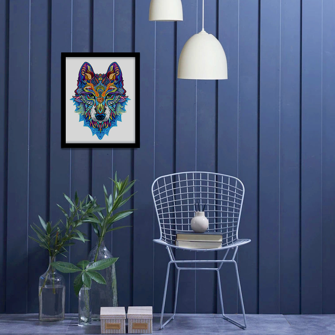 Snow Wolf Wooden Jigsaw Puzzle