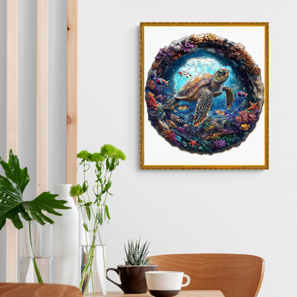3D Turtle Wooden Jigsaw Puzzle