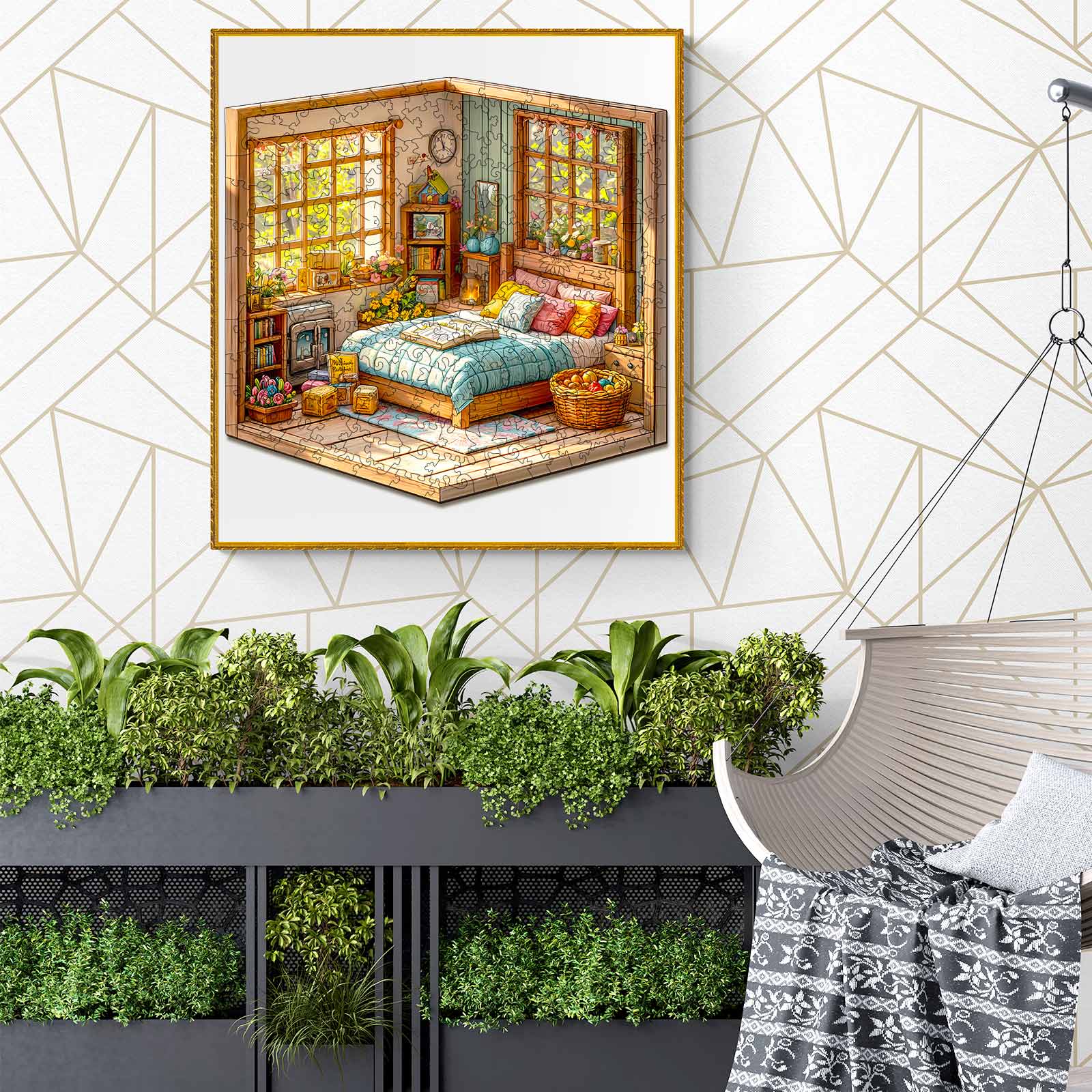 3D Warm Room Wooden Jigsaw Puzzle