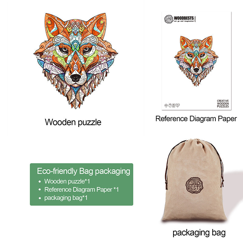 Sly Fox Wooden Jigsaw Puzzle