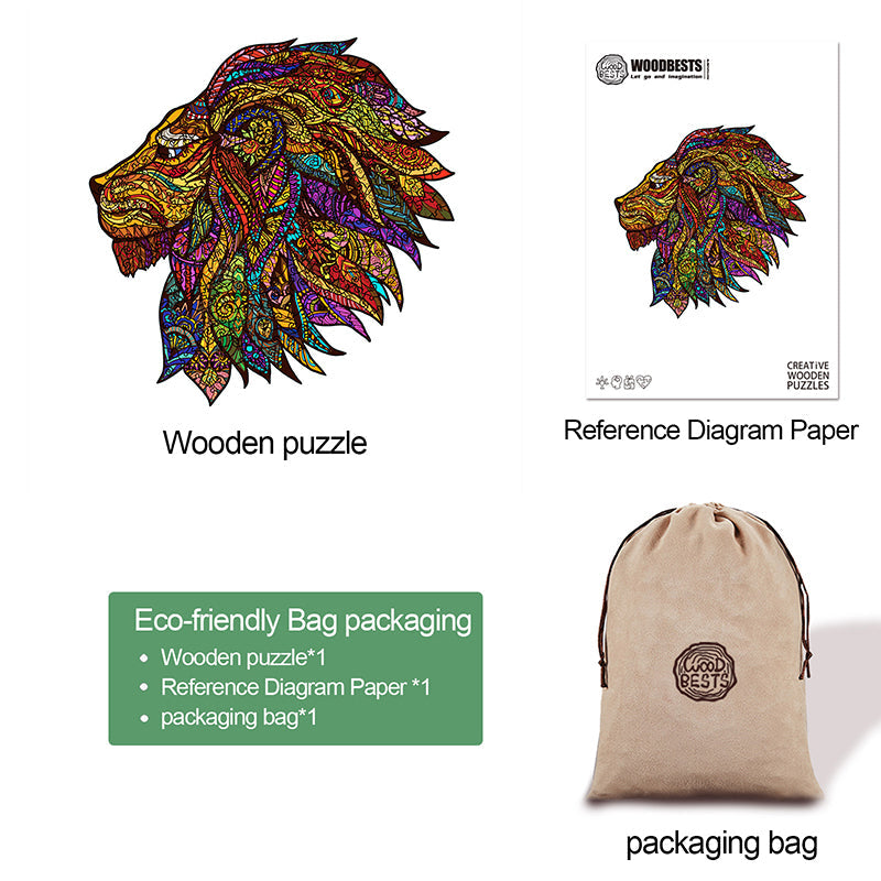 The Jungle King Wooden Jigsaw Puzzle
