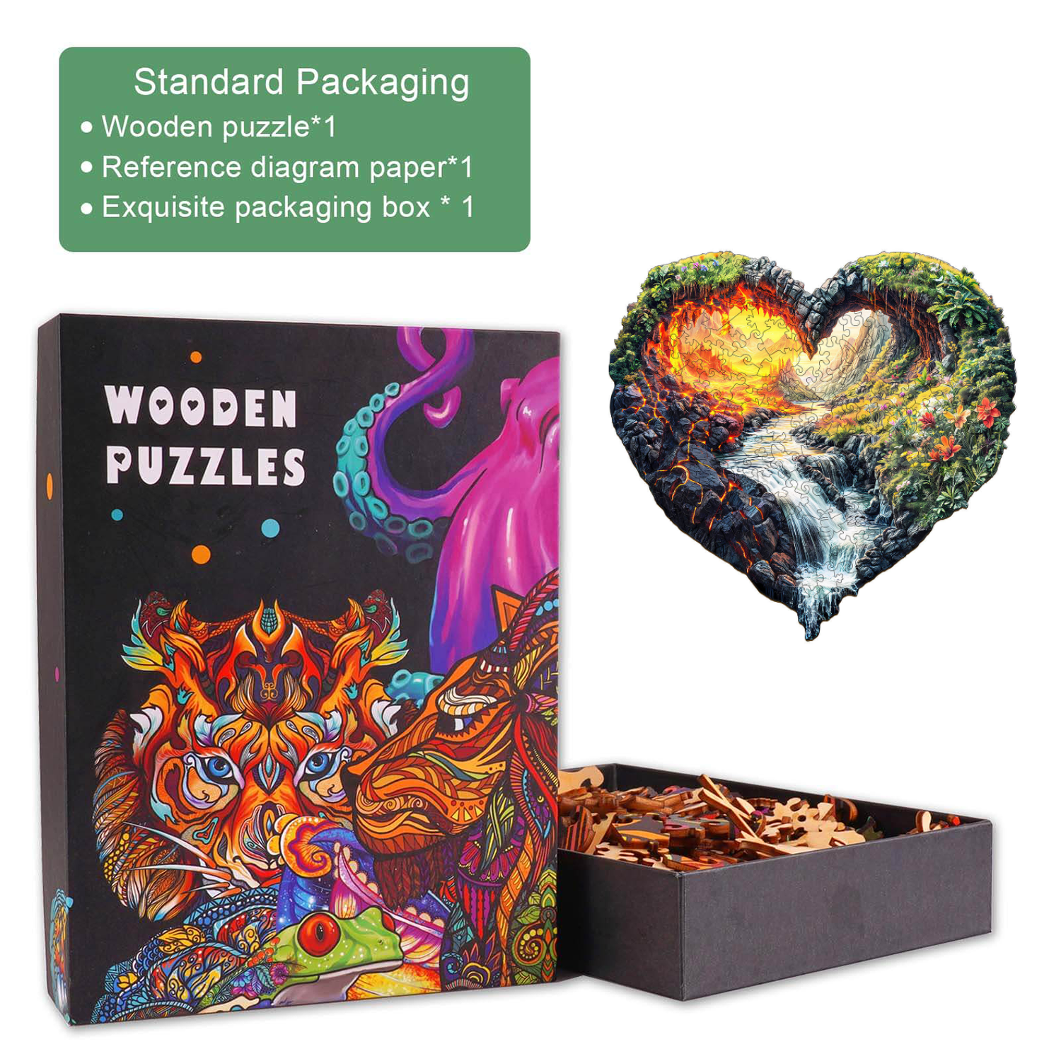 ETERNAL FLOW  Wooden Jigsaw Puzzle