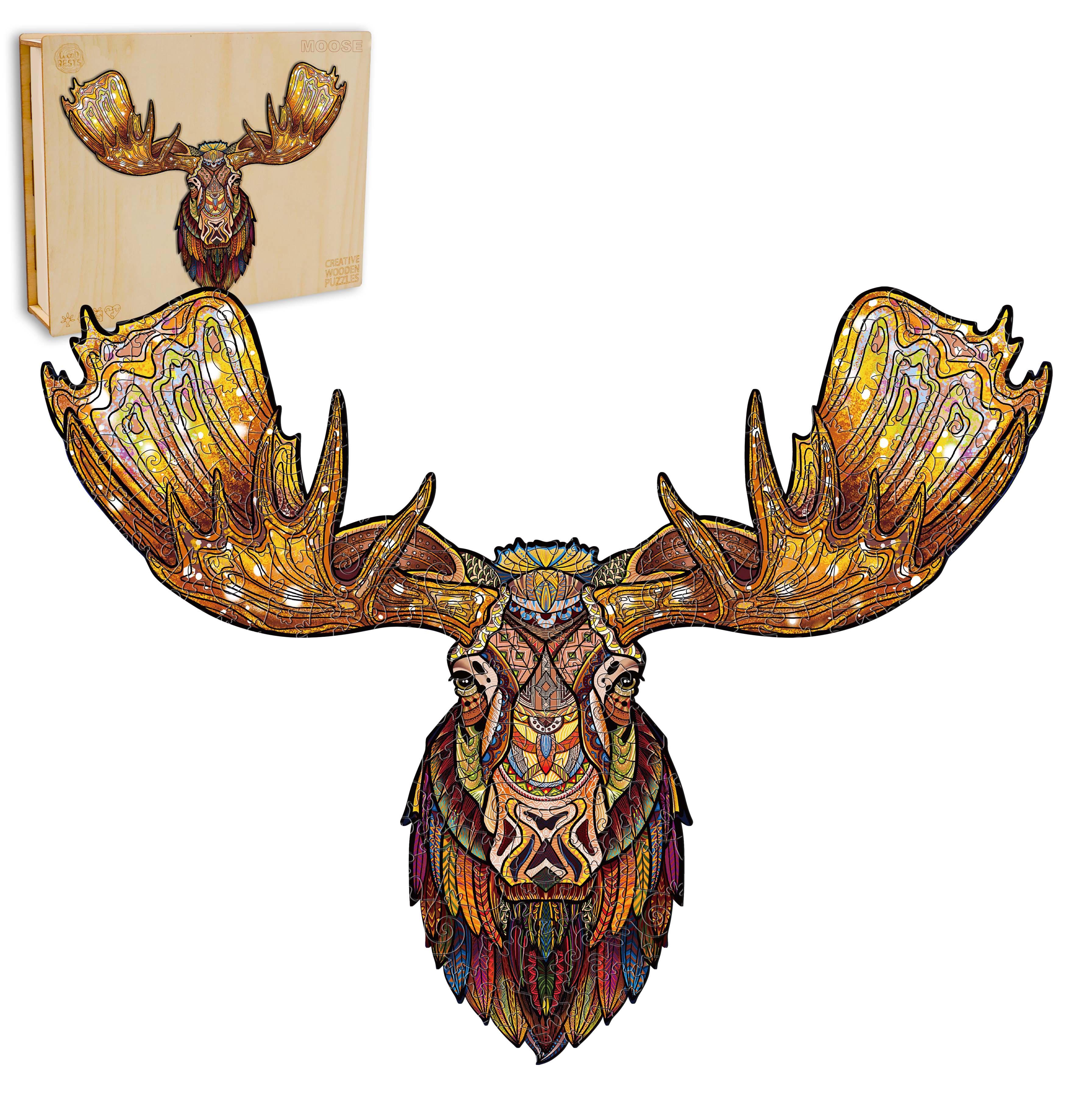 Majestic Moose Wooden Jigsaw Puzzle