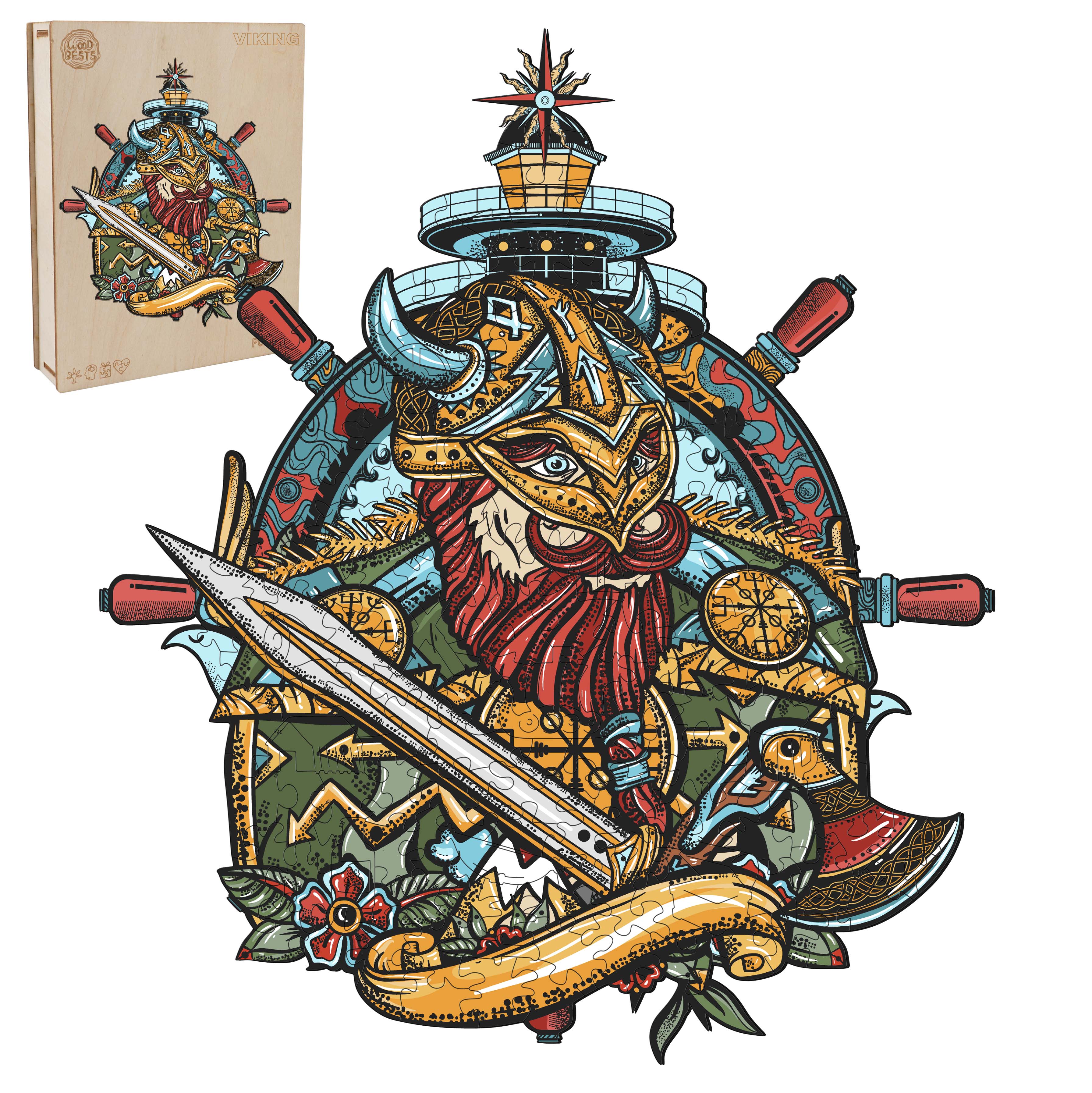 Viking Wooden Jigsaw Puzzle