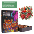 Beautiful Cardinal Wooden Jigsaw Puzzle in exquisite packaging with vibrant artwork and unique puzzle shapes.