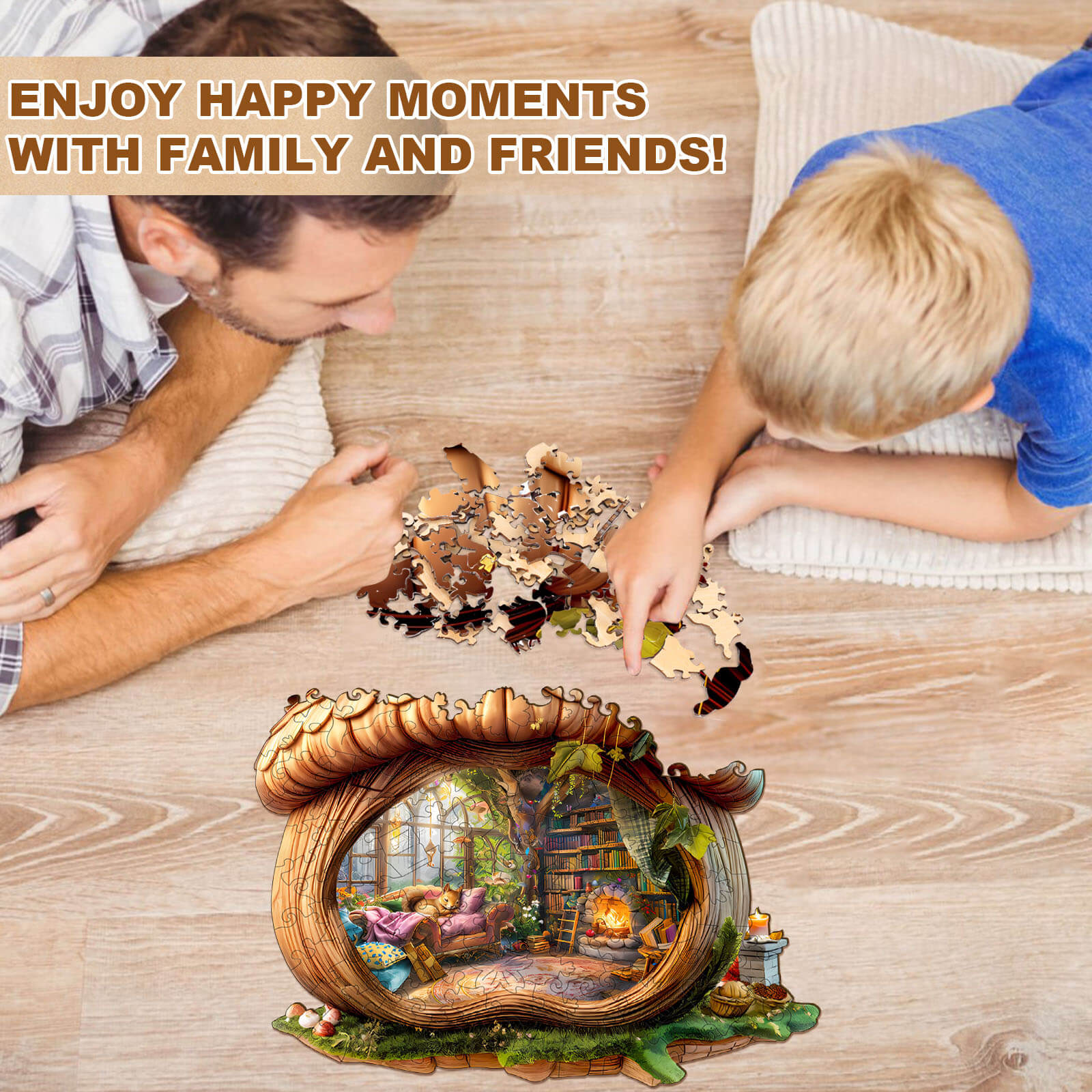 Squirrel's House Wooden Jigsaw Puzzle