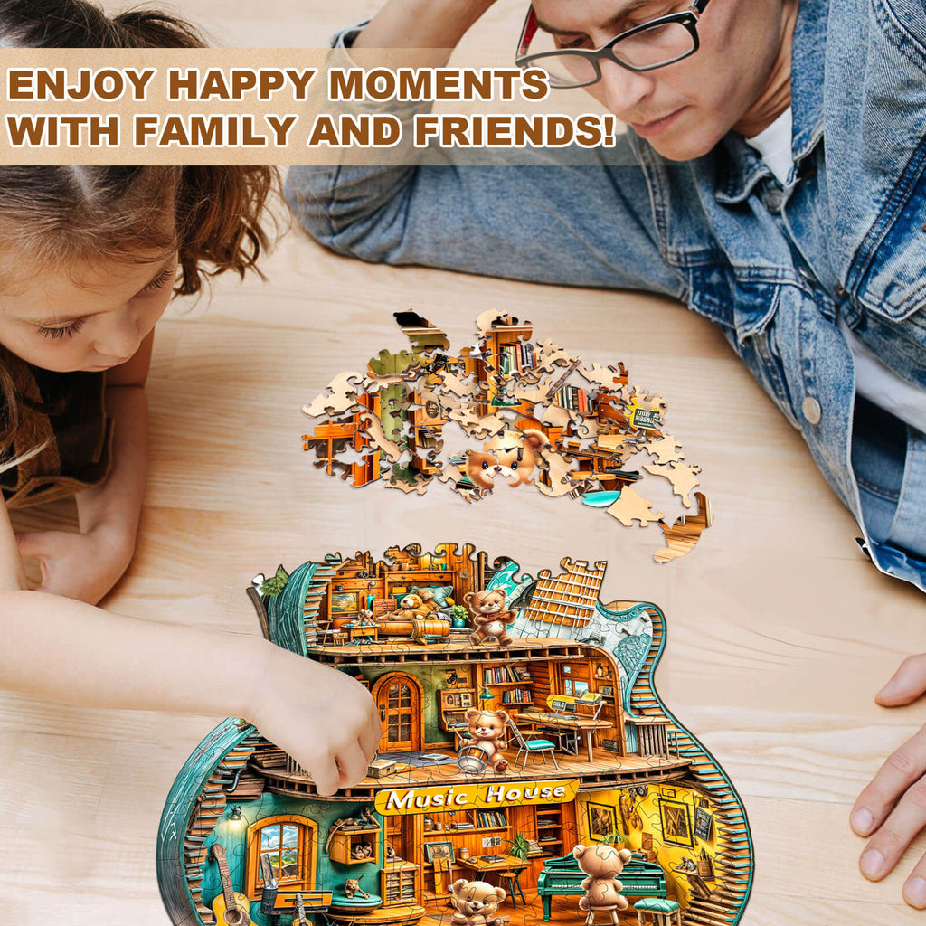 Music House-1 Wooden Jigsaw Puzzle