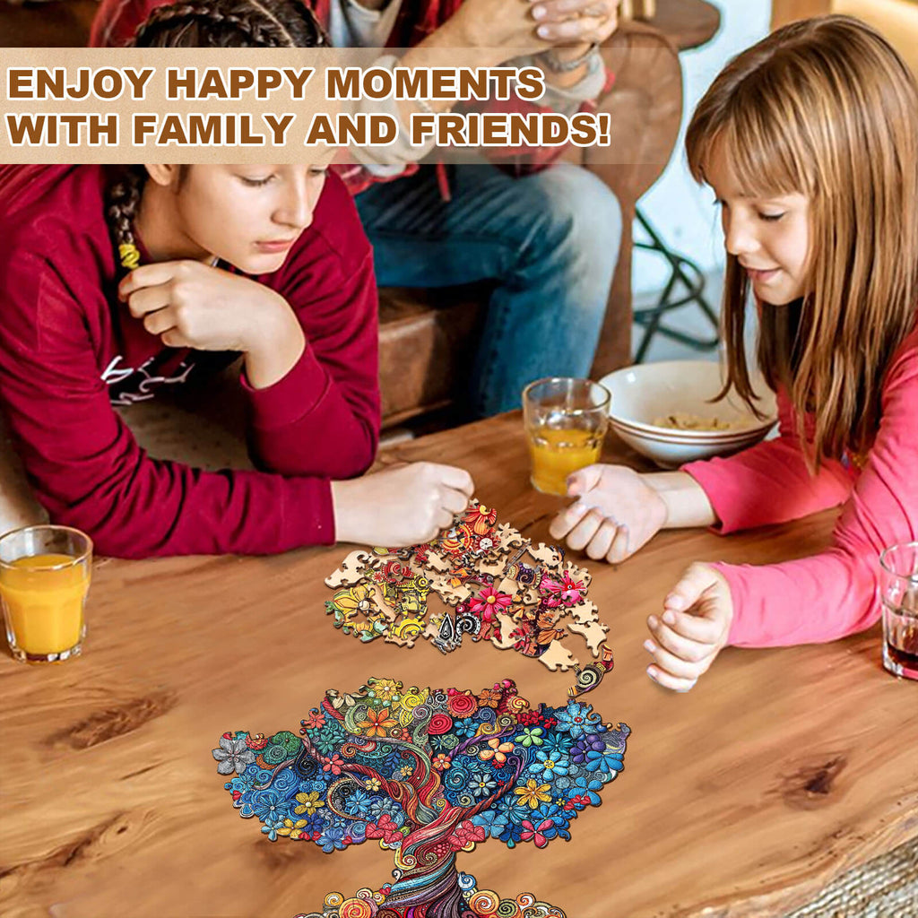 the color of growth Wooden Jigsaw Puzzle