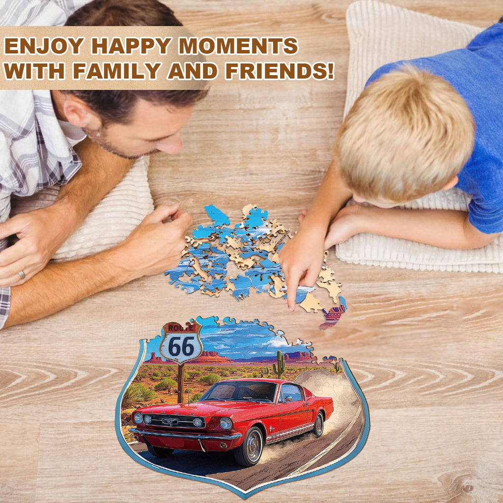 Route 66 Wooden Jigsaw Puzzle