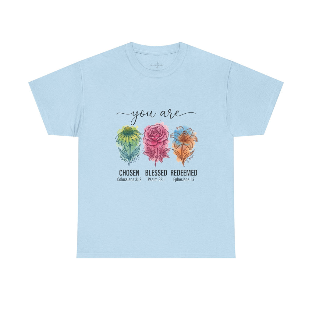 CHOSEN BLESSED REDEEMED TEE
