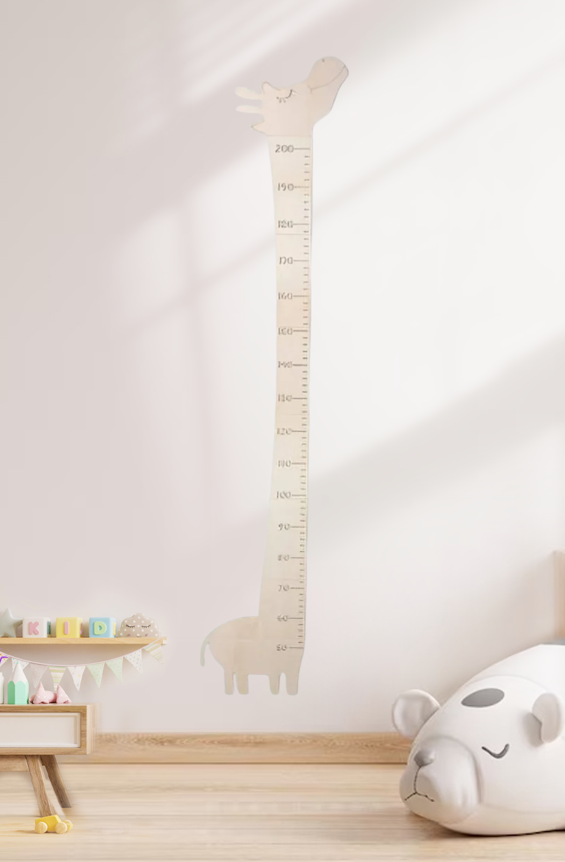 Personalized Wooden Giraffe Growth Chart Ruler