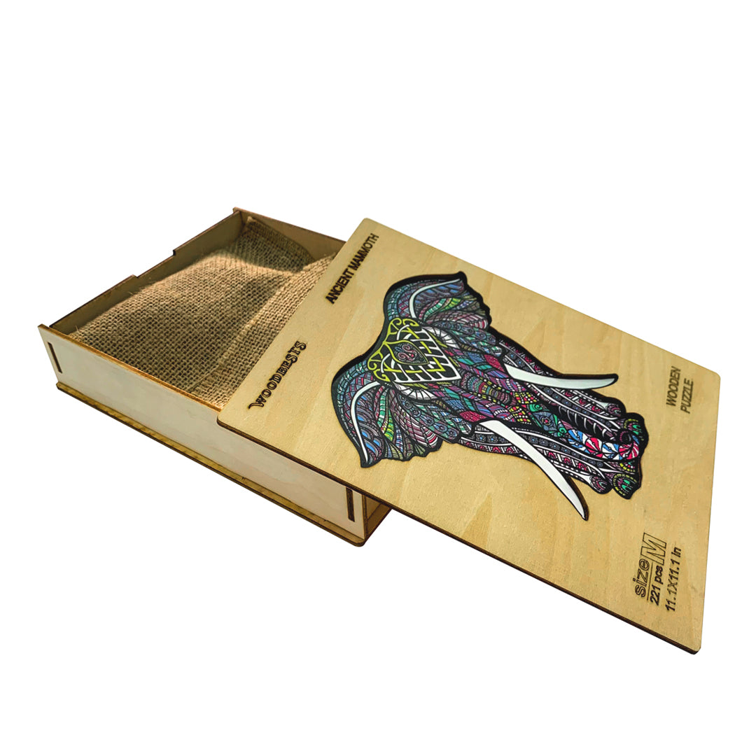 Noble Elephant Wooden Jigsaw Puzzle