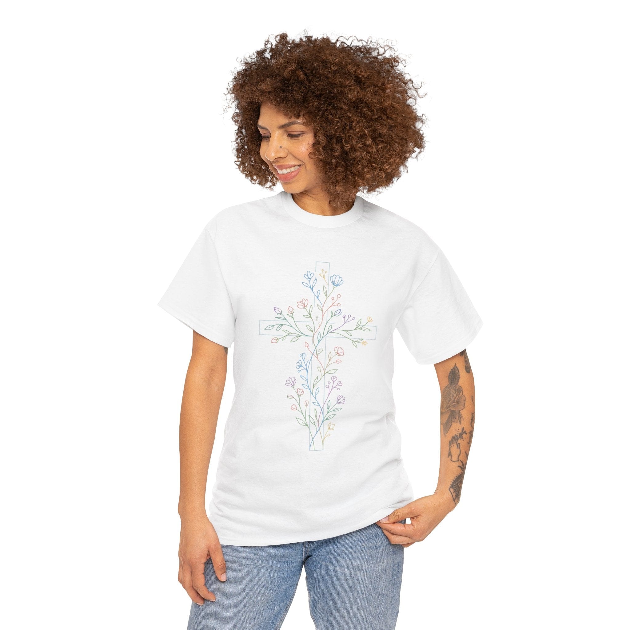 COLORFUL CROSS TEE