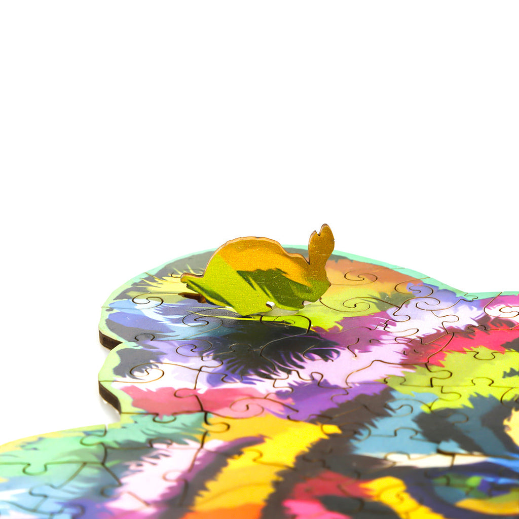 Colorful Tiger Wooden Jigsaw Puzzle
