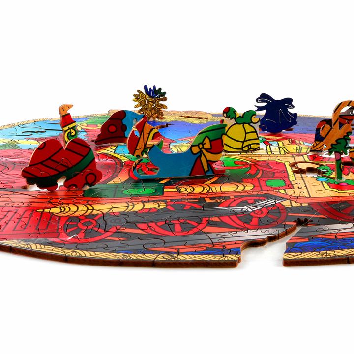 Christmas Train Wooden Jigsaw Puzzle