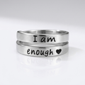 I AM ENOUGH RING - (ADJUSTABLE)