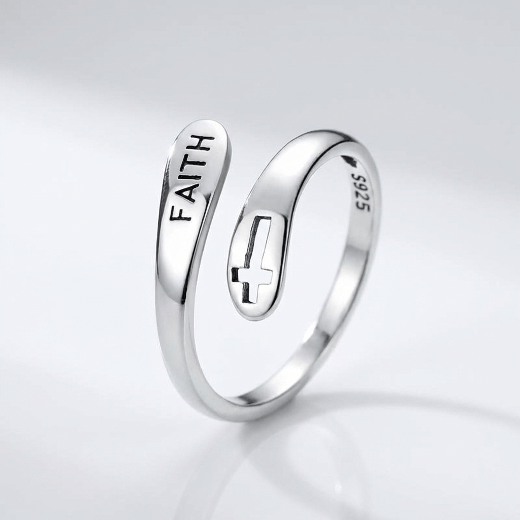 SACRED FAITH RING - (ADJUSTABLE)