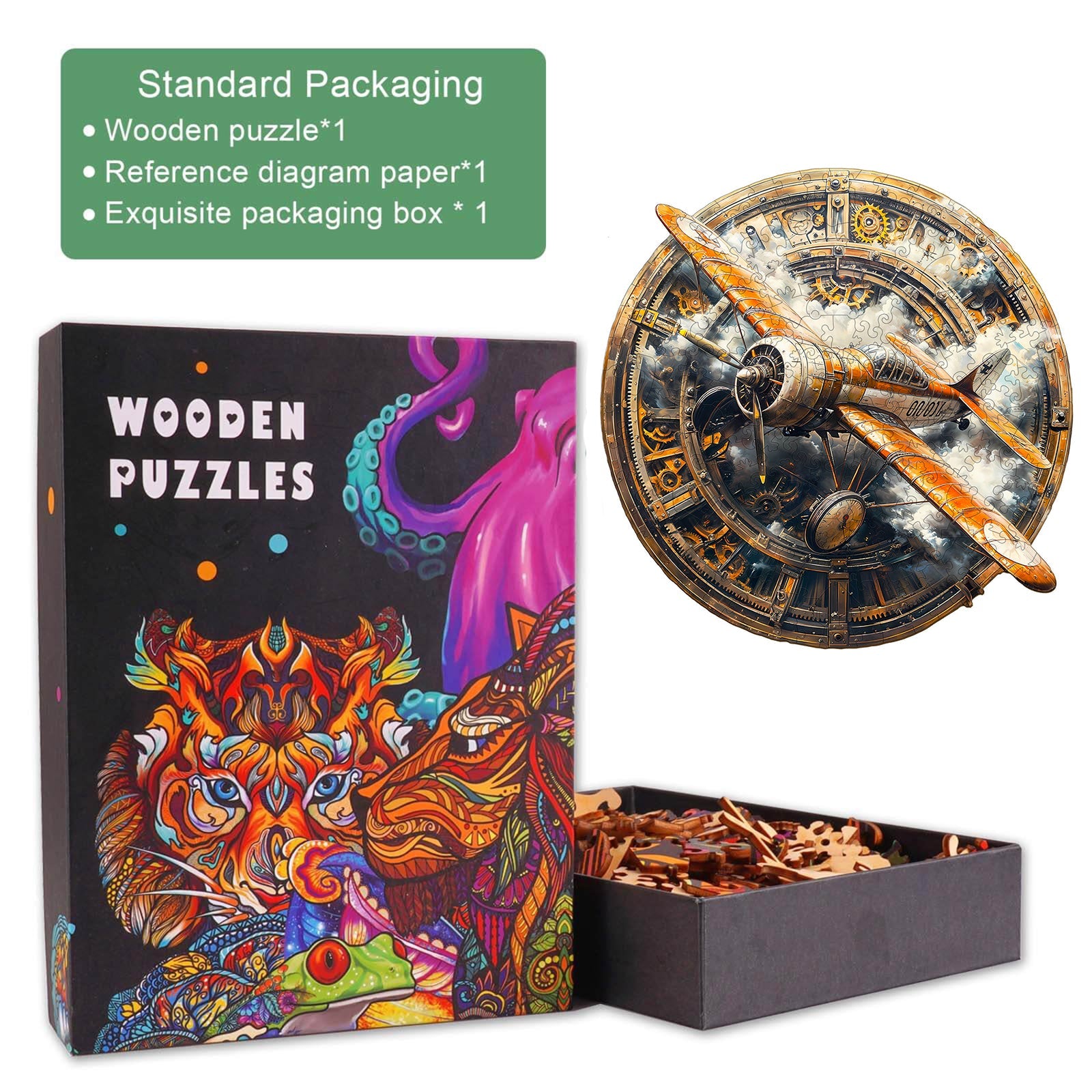 Vintage aircraft Wooden Jigsaw Puzzle
