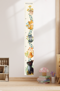 Personalized Wooden Cat Growth Chart Ruler