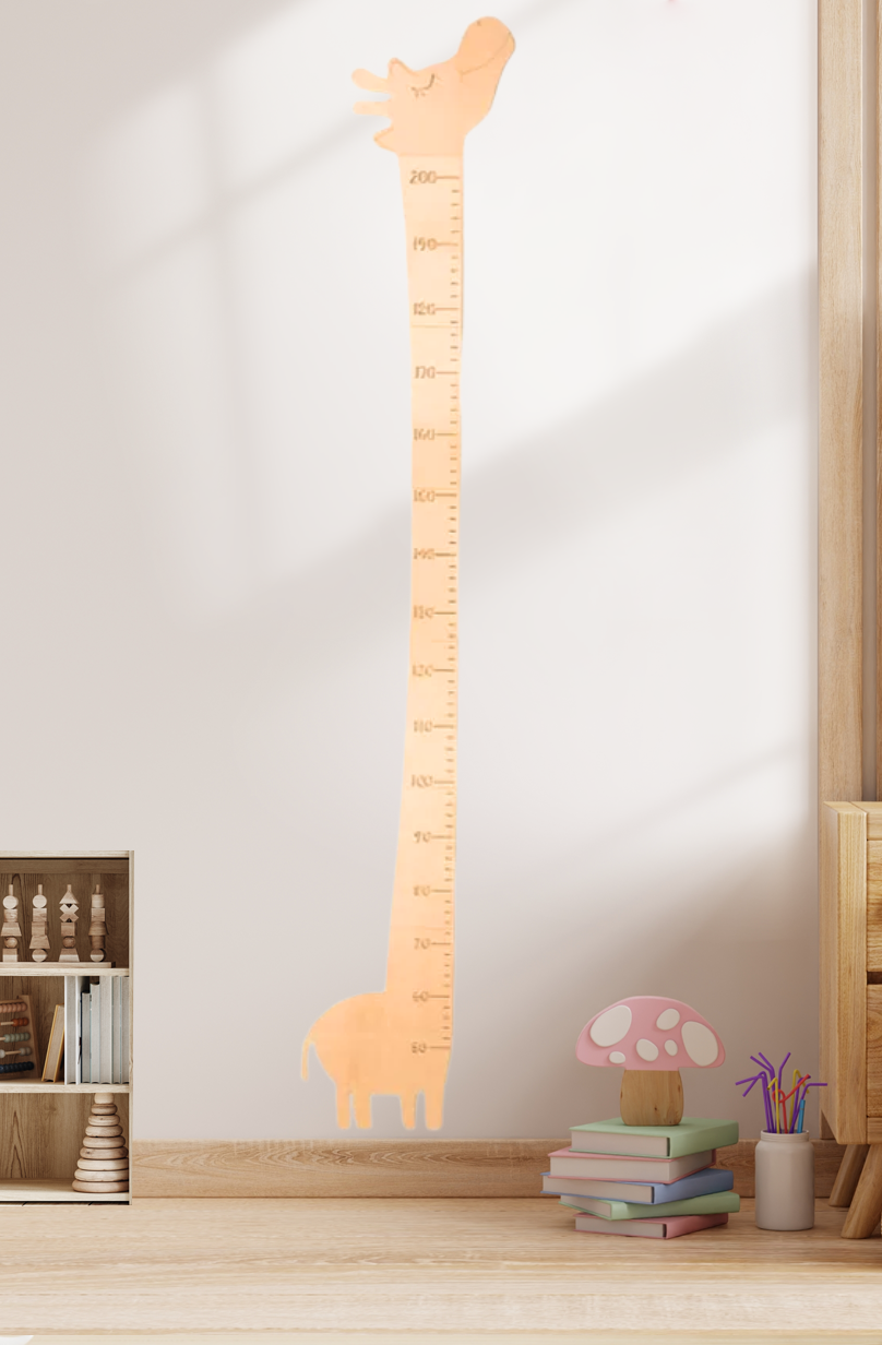 Personalized Wooden Giraffe Growth Chart Ruler