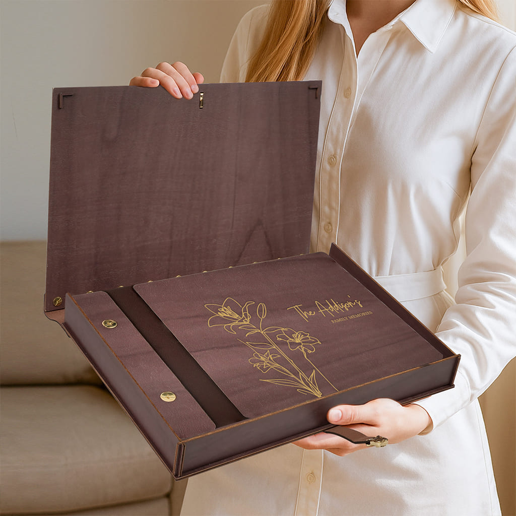 Personalized Memory Photo Album - Memorial Guest Book
