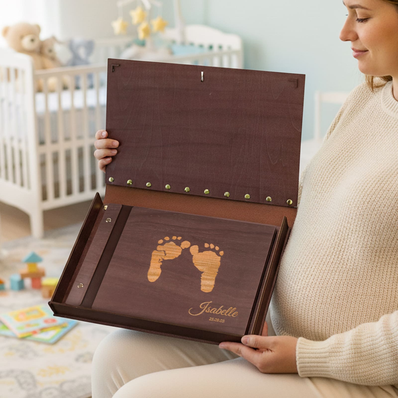 Personalized Baby Photo Album - Baby Girl Gift for New Parent