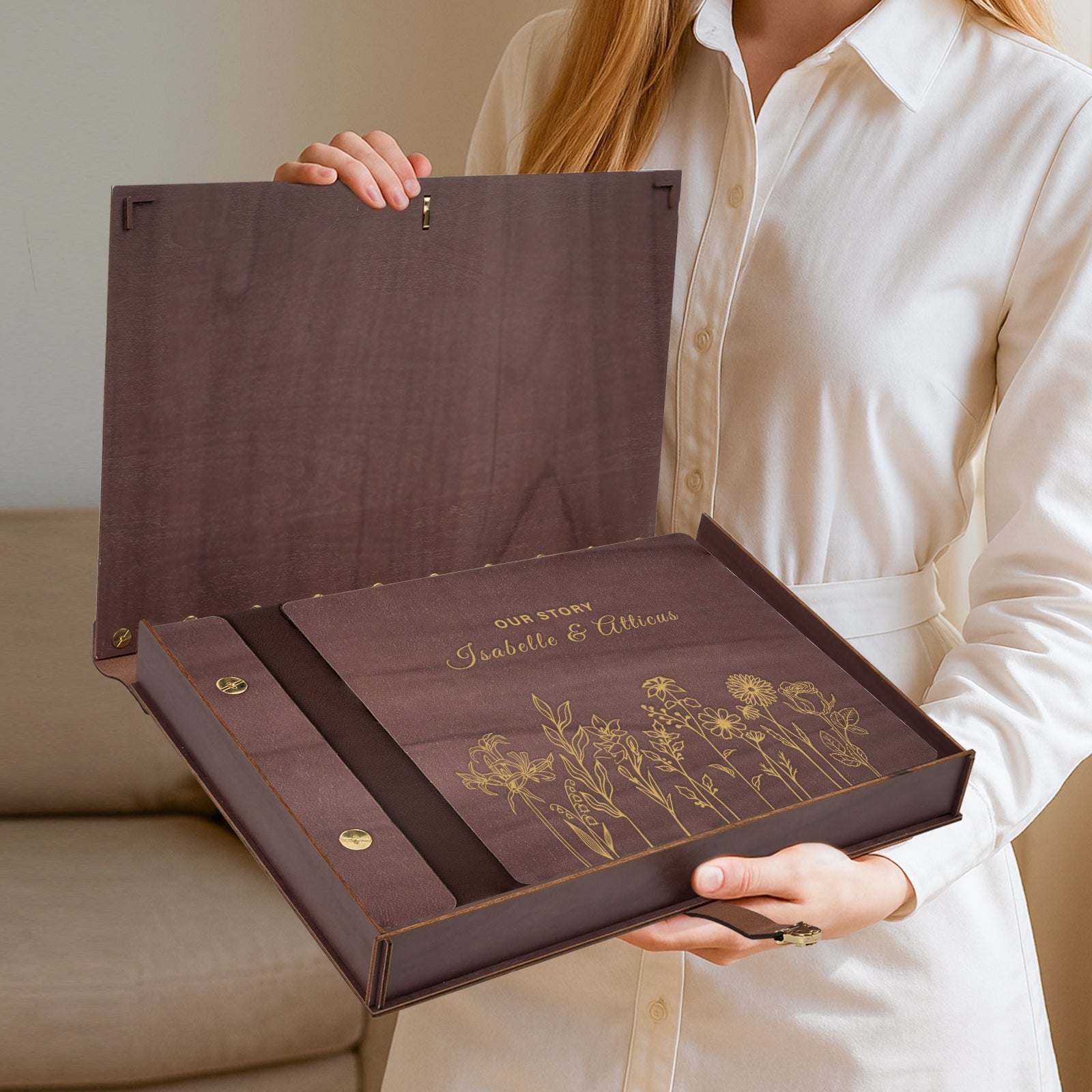 Elegant Wedding Photo Album - Best Wedding Gift
