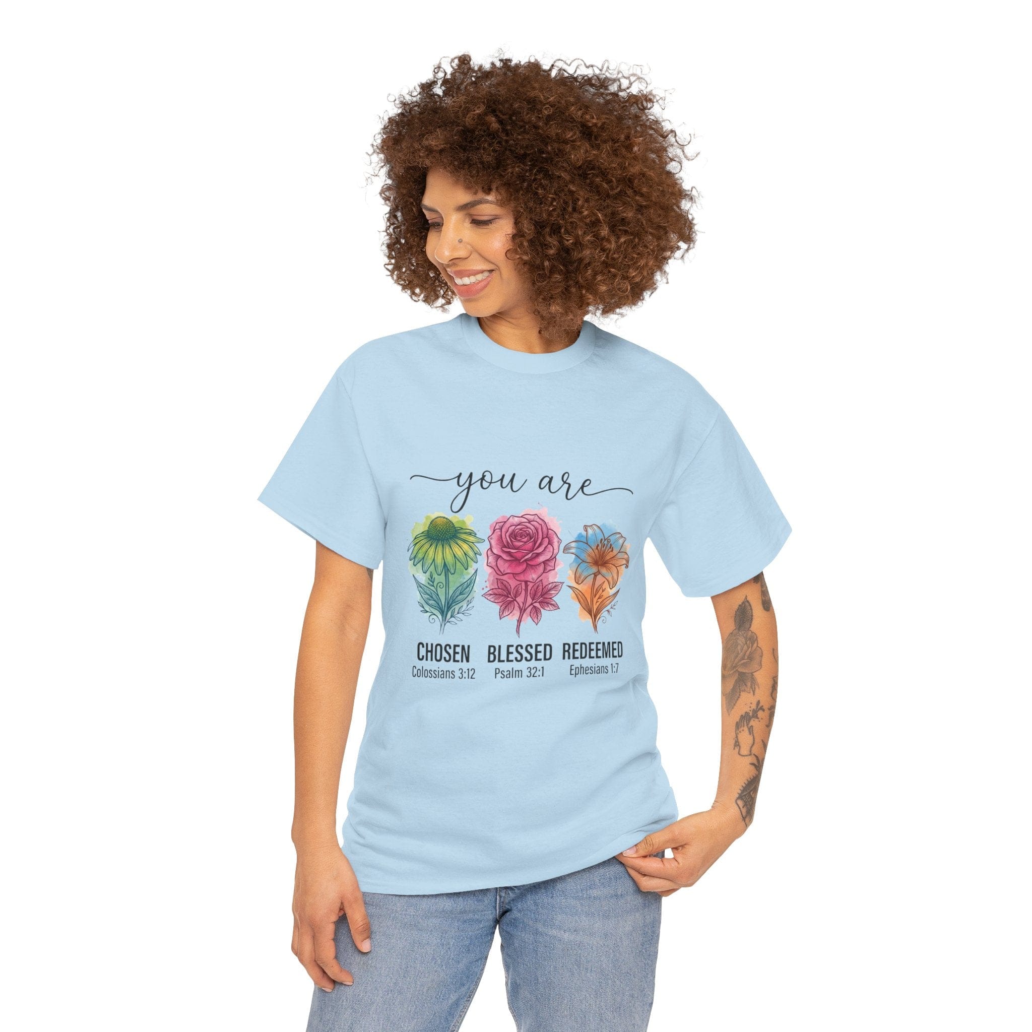 CHOSEN BLESSED REDEEMED TEE
