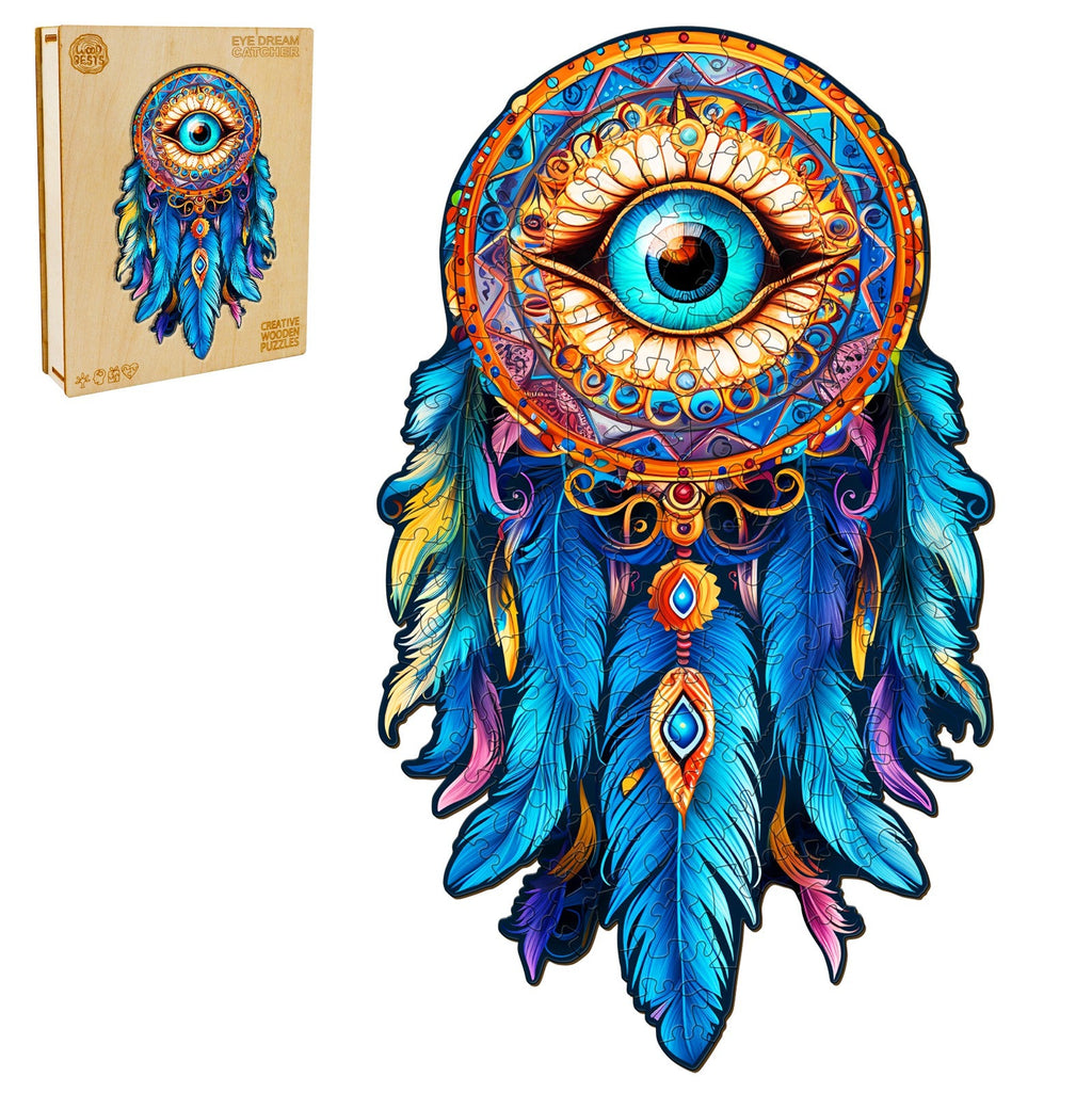 Eye Dream Catcher Wooden Jigsaw Puzzle