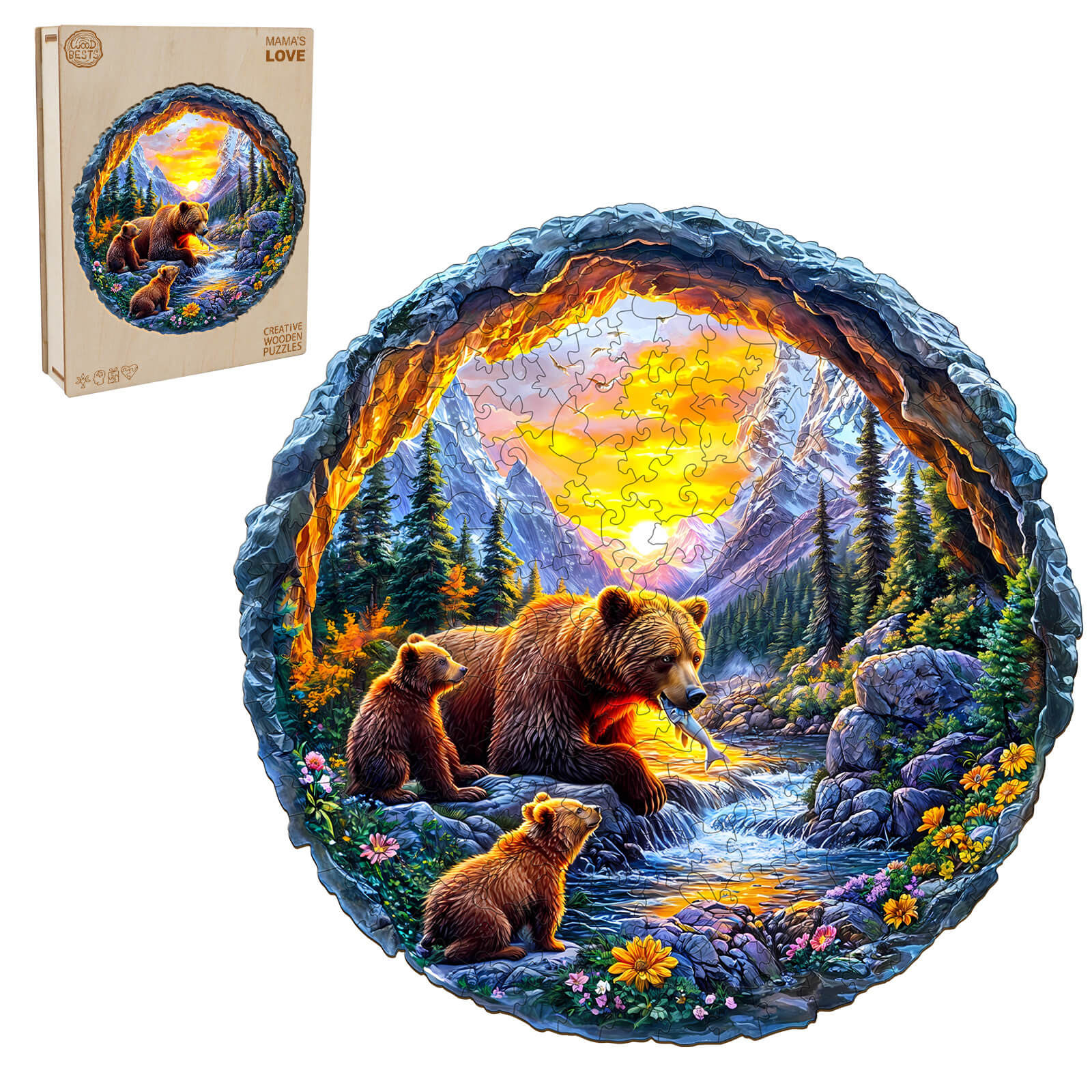 3D Mama’s Love Wooden Jigsaw Puzzle