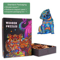 Cute Pug Wooden Jigsaw Puzzle