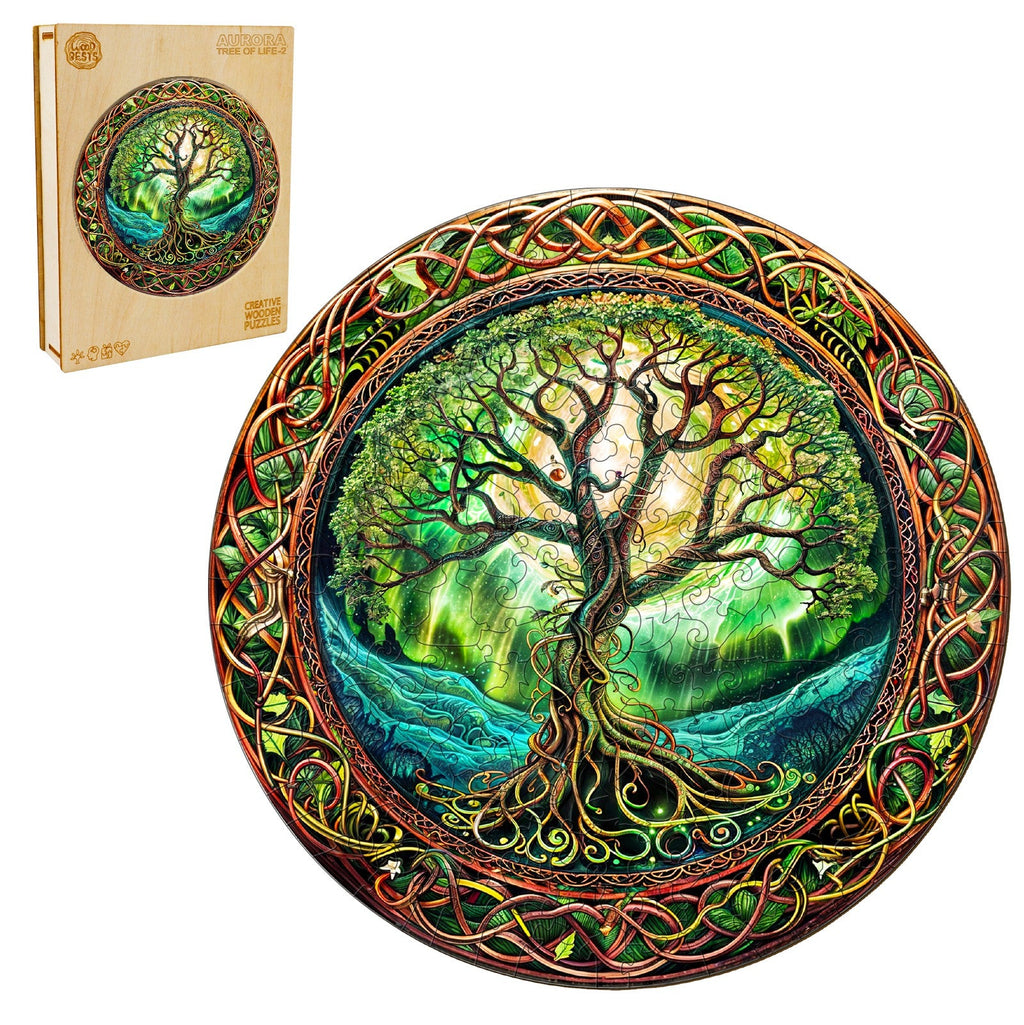 Aurora Tree of Life-2 Wooden Jigsaw Puzzle