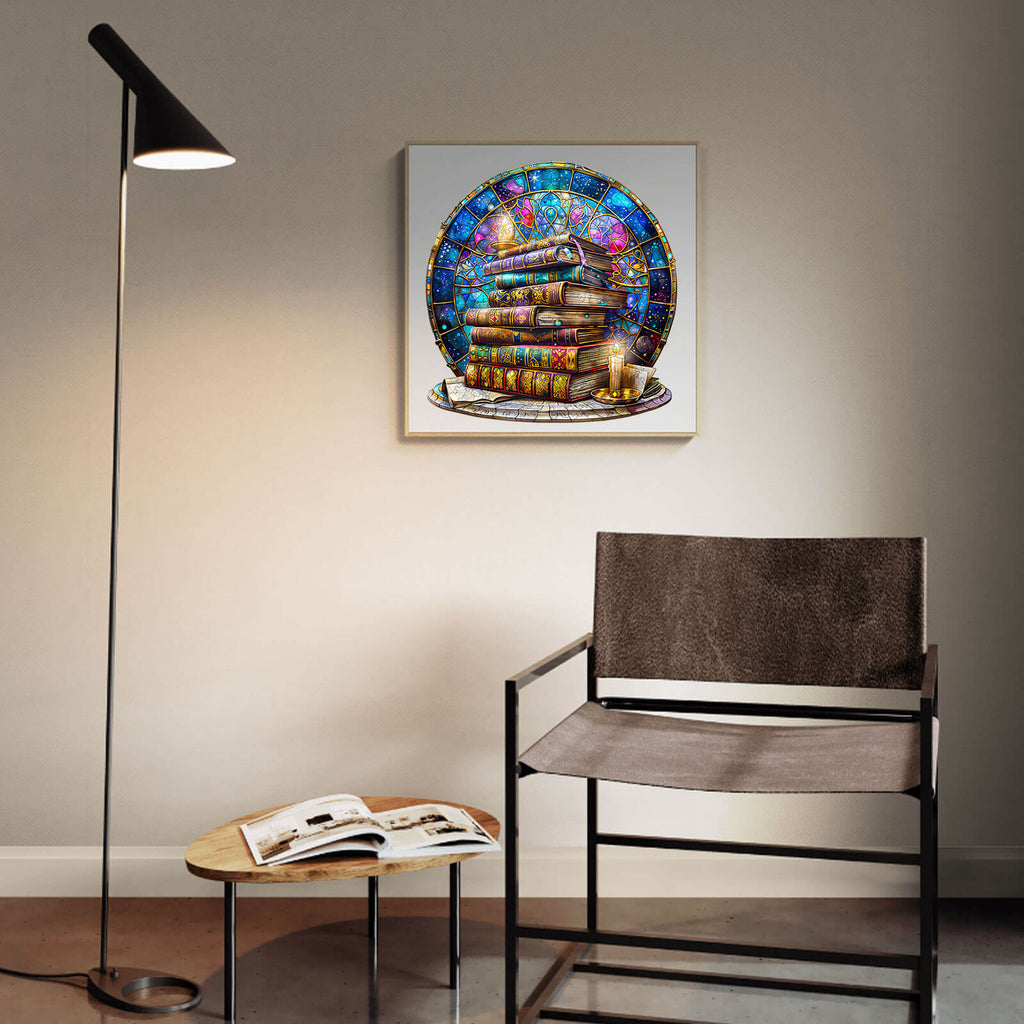 Magic tome Wooden Jigsaw Puzzle