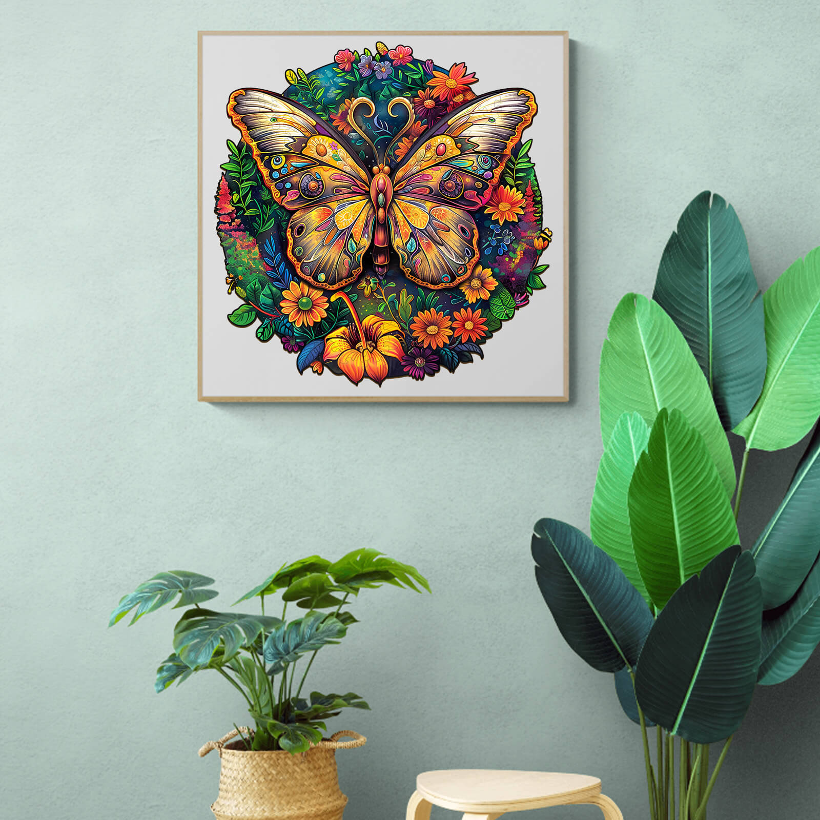Ancient Butterfly-2 Wooden Jigsaw Puzzle